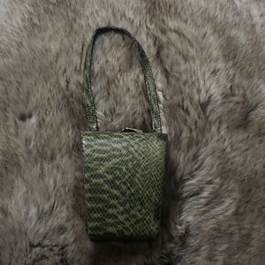 Snake skin patterened mini purse